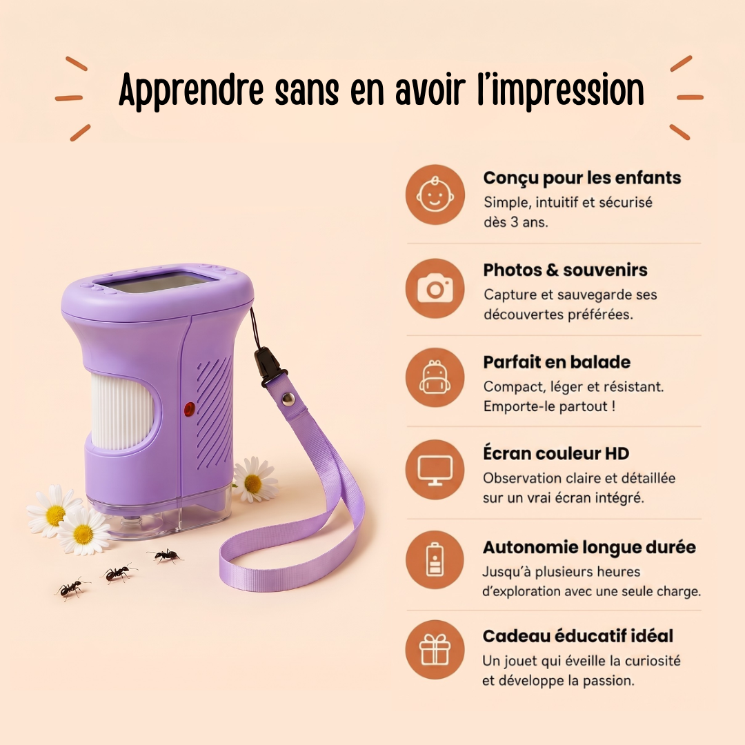 Little Explorer HD Kids Digital Microscope