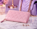 Pink Quilted Wallet