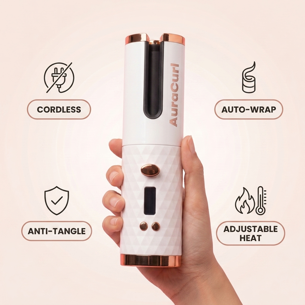 AuraCurl Cordless Auto Curler