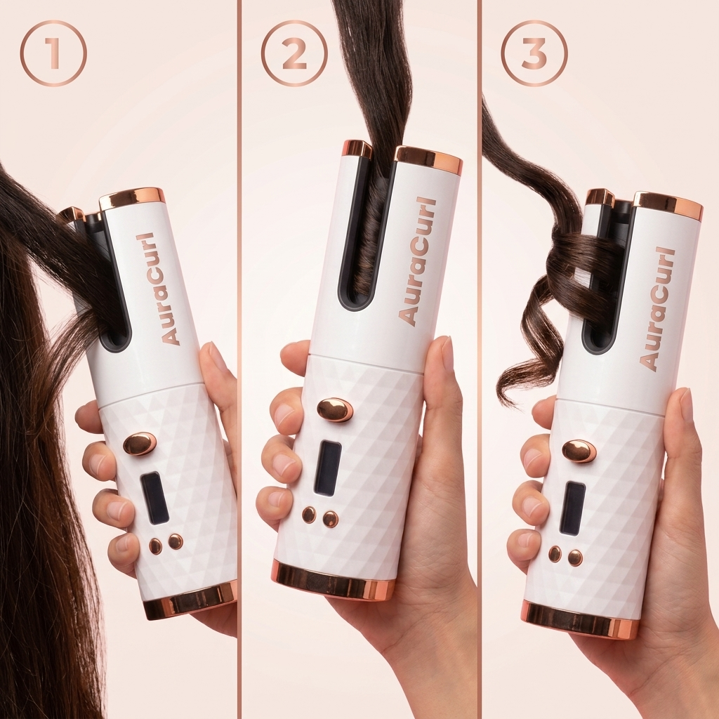 AuraCurl Cordless Auto Curler